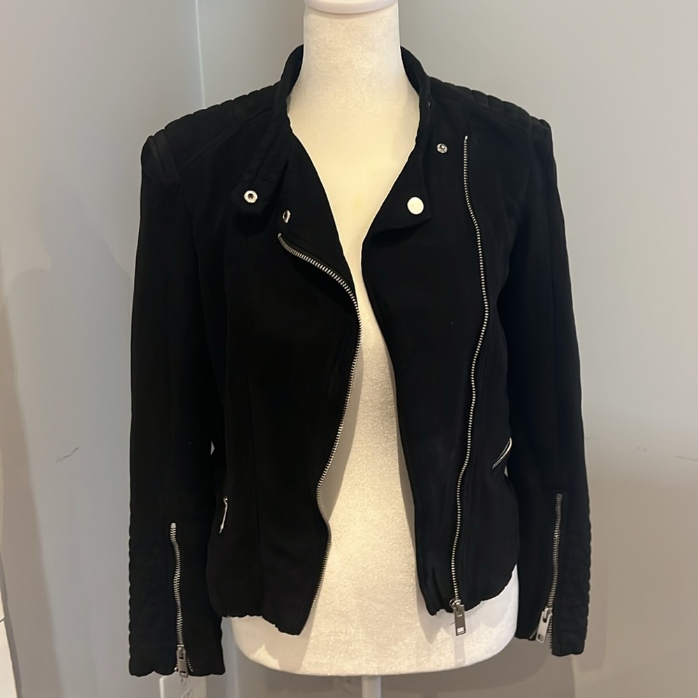 H&M light weight moto style jacket, size 4.